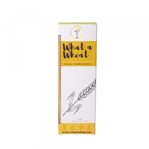 Whatawheat Drinking Straws 20cm, Wheat Straws, Environmentally Friendly, Natural Disposable Straws | Barware, Cocktail Bar Tools | The Cocktail Shop, Australia